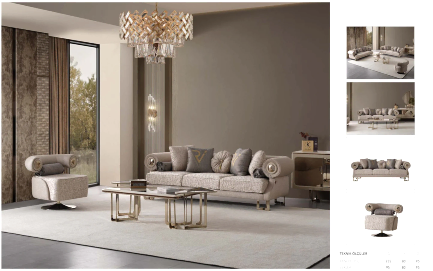 Classey #RVST25 - GUCCI Oturma Odası Takımı