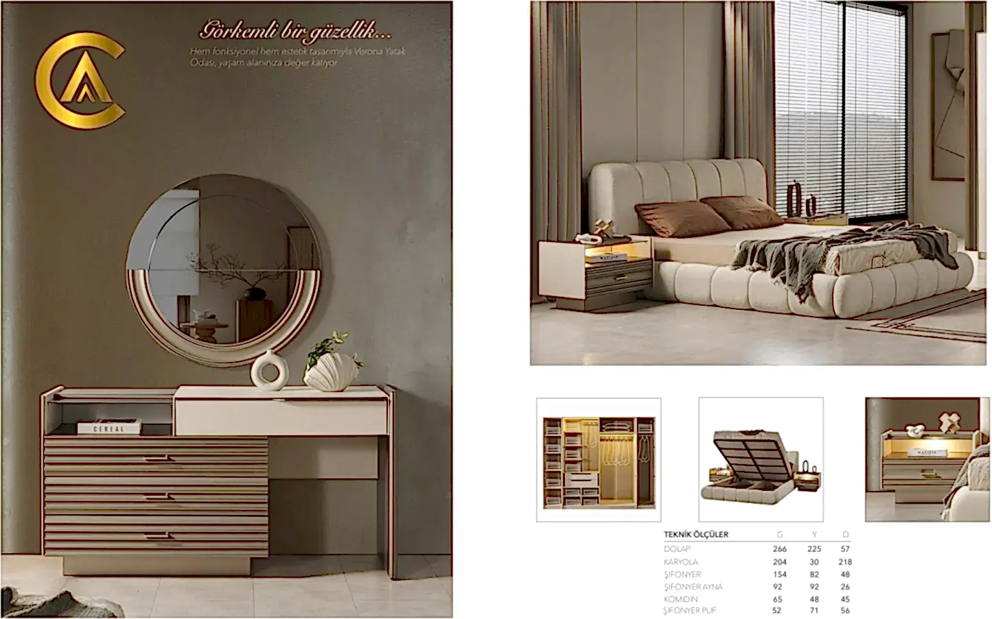 Classey #RVST25 - VERONA Yatak Odası Takımı