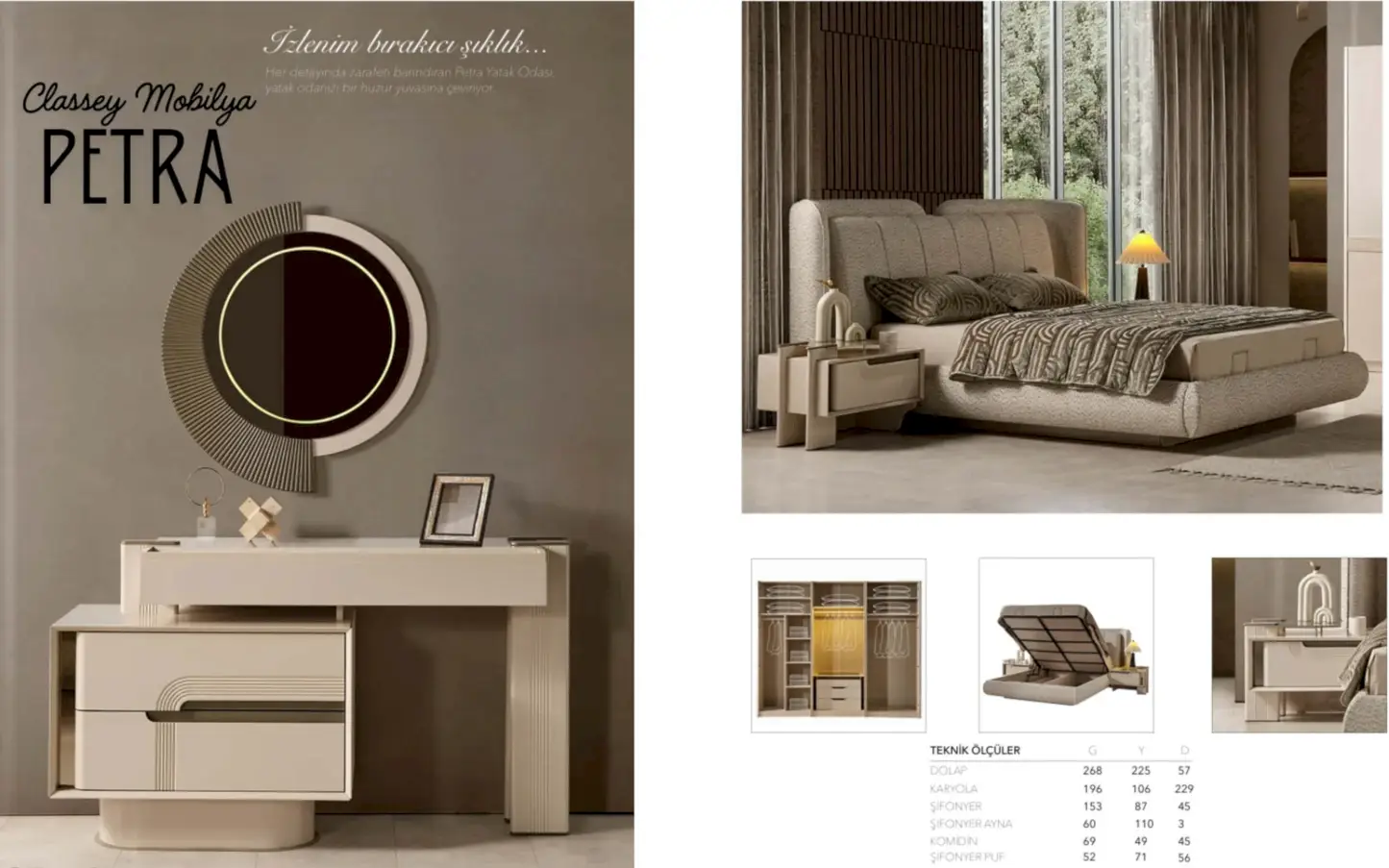 Classey #RVST25 - PETRA Yatak Odası Takımı