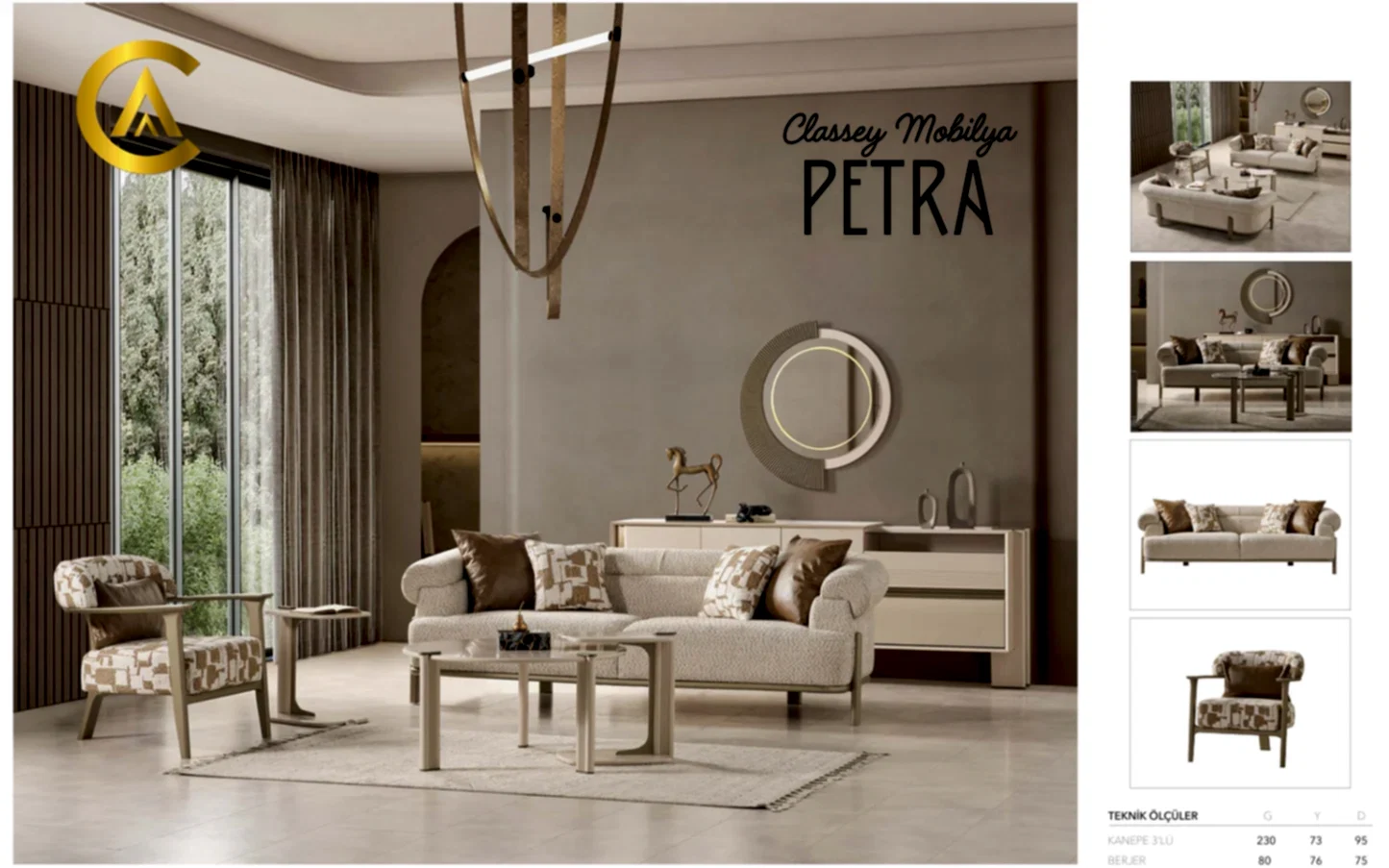 Classey #RVST25 - PETRA Oturma Odası Takımı